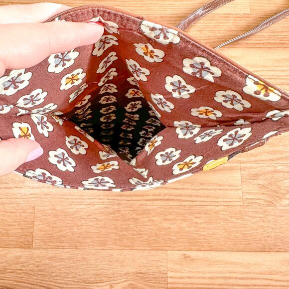 Retired Vera Bradley Purse Flipster Crossbody Bag Slate Blooms - Picture 3 of 4